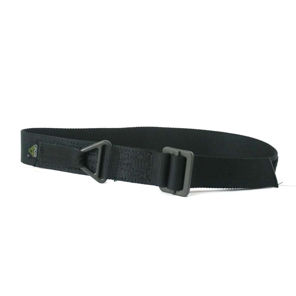Condor Tactical Belt Black Nylon Rigger Belt with D-Ring Small Medium S/M